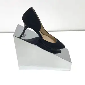 Custom Shoes Display Rack Shoe Stand Holder Metal Stainless Steel Modern Carton Silver OEM Service Factory Direct Sale High-end