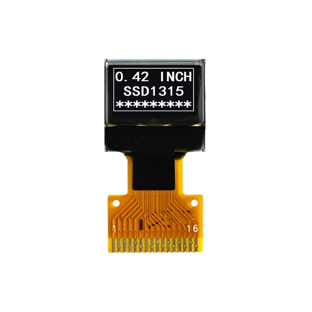 0.42 Inch 72x40 OLED Display Module | SPI/IIC Interface SSD1315 Driver | 16PIN Soldering Full View Angle for Smart Electronics