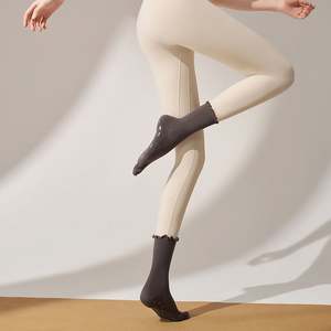 Custom <b>Long</b> Yoga Sock Covers Anti-<b>slip</b> Piled Calf Socks Women's Professional Sports Fitness Pilates Socks - Product Image 5