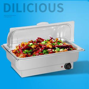 Estufa de buffet eléctrica más vendida de acero inoxidable, calentador de alimentos <span class=keywords><strong>Buffy</strong></span>, calefacción eléctrica y utensilios de cocina para mantener el calor - Product Image 2