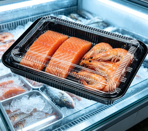 Boîte à lunch jetable en PET <span class=keywords><strong>Bingo</strong></span> HYX-525, forme rectangulaire, dégradable, pour sushis et en-cas, personnalisable - Product Image 4