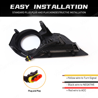 Pièces automobiles d'approvisionnement d'usine voiture LED DRL feux diurnes pour Isuzu MU-X MUX 2015 2016 antibrouillard avec clignotant