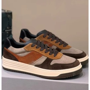 Zapatos Casuales de Diseño de Alta Gama, Transpirables, con Cordones, Antideslizantes, Parte Superior de Cuero Genuino, Combinación de Colores Clásica, Tendencia de Moda - Product Image 4