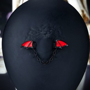 Anneau de téton de chauve-souris noir gothique Halloween, série sombre, <span class=keywords><strong>piercing</strong></span> sexy pour femmes, bijoux, accessoires de club, 1 pièce - Product Image 3