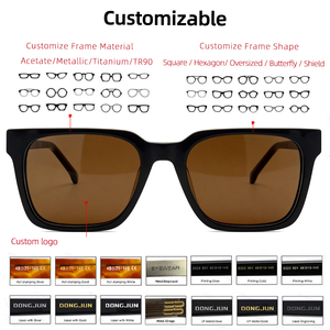 Monturas de Gafas al por Mayor, Monturas de Gafas de Acetato con Diseño Cuadrado Retro para Hombre, Logotipo Personalizado, Monturas de Gafas Ópticas - Product Image 6