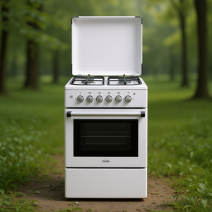 Four à gaz Cucina 4 zones avec four électrique DL554EW2 Blanc 50x55x84cm Appareil de cuisine encastrable - Product Image 3