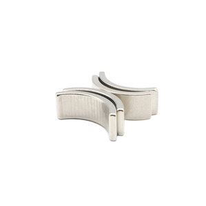 شريحة إسفين مقوسة منحنية على شكل مروحة على شكل خبز نيوديميوم متكلس ندفيب مغناطيس مطلي بالنيكل - Product Image 2