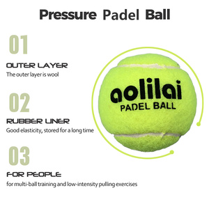 2025 YiWu, venta directa de fábrica china, pelota de Pádel de lana 45% avanzada adecuada para competición profesional usando - Product Image 2