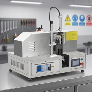 Machine de scellage de tubes pneumatique semi-automatique à ultrasons pour tubes d'emballage en plastique (cosmétiques, boissons, aliments) – Utilisation facile, haute performance - Product Image 1