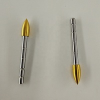 Pointes de flèches de chasse en alliage de tungstène et acier inoxydable usinées CNC 120 grains, 3,2 mm, pour compétition, du fabricant d'articles de tir à l'arc
