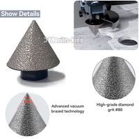 Foret diamanté à brasage sous vide pour le décapage du mortier, fraises à doigts, scie cloche, fraiseuse pour le décapage du mortier entre les briques et la pierre