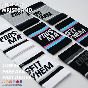 أساور رياضية مخصصة للياقة البدنية مع شعار، أربطة معصم رياضية بحد أدنى منخفض للطلب، دعامة للمعصم - Product Image 1