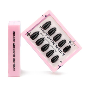 30 piezas nueva moda al por mayor <span class=keywords><strong>uñas</strong></span> postizas simples de Color sólido acrílico <span class=keywords><strong>uñas</strong></span> postizas personalizadas de alta calidad prensa en las <span class=keywords><strong>uñas</strong></span> - Product Image 6