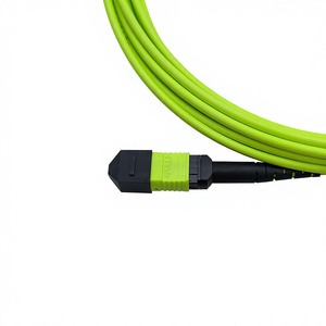 Câble de raccordement optique en fibre COMTON 12F MPO Femelle-Femelle Type B Multimode <span class=keywords><strong>OM5</strong></span> 50µm Vert Lime LSZH/PVC Faible perte - Product Image 2