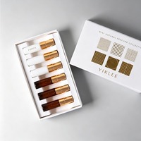 Boîte en papier rigide pour kit de découverte de parfums 5 pièces, flacons vaporisateurs 2ml/3ml/5ml/10ml, emballage cadeau en papier de qualité supérieure pour la Saint-Valentin
