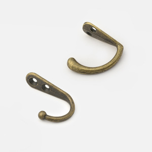 Zinc Alloy Wall <b>Hooks</b> Rectangle Shape Rust Resistant Simple Style For Cabinet Wardrobe <b>Kitchen</b> Bathroom Door Mounting - Product Image 2