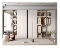 Armoire coulissante moderne en forme de L Coiffeuse 8 portes Pvc Sunmica Designs pour armoire de chambre à coucher