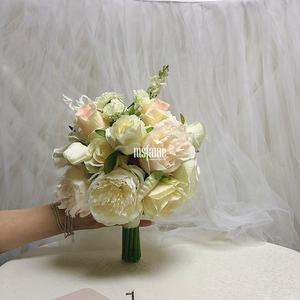 Ramos de papel de regalo de flores personalizados de fábrica MSFAME, ramo de novia de flores de <span class=keywords><strong>Lego</strong></span> de felpa - Product Image 5