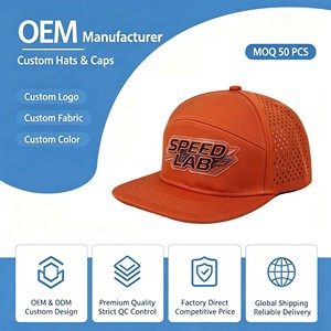 High Quality Custom Tee Holder Waterproof Rubber 5 Panel Golf Hats <b>Rope</b> Laser Cut <b>Light</b> Weight Waterproof Sports Golf Hats Caps - Product Image 1