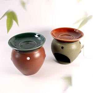 Brûleur d'encens à huile essentielle en céramique chauffante à bougie multicolore utilisé pour le parfum quotidien dans la salle de yoga SPA dispositif de fusion de cire - Product Image 3