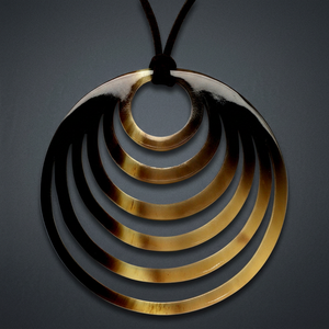 Collier pendentif en corne laquée de produits de style classique fabriqués au Vietnam pour la fabrication de bijoux de mode et de soins de santé - Product Image 2