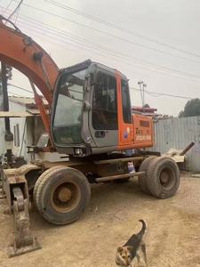 Escavatore usato <span class=keywords><strong>Hitachi</strong></span> usato ad alte prestazioni 140 130 <span class=keywords><strong>150</strong></span> a ruote 13ton 14ton 15ton pneumatico Excavadora Isuzu motore pompa del cambio nucleo - Product Image 3