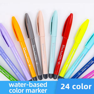 علامات فنية ملونة مخصصة غير سامة للألوان المائية من الألياف خط Nib مع مجموعة تغليف - Product Image 3