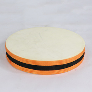 Tambour à main Orff en peau de mouton double face de 8 pouces pour enfants, instrument de percussion interactif pour performance, vente en gros - Product Image 2
