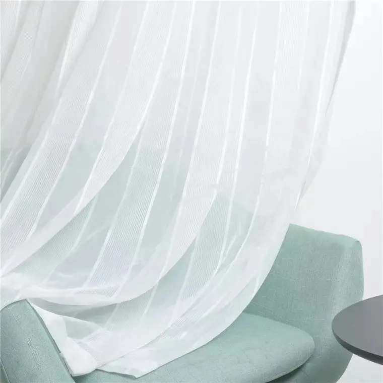 Fábrica china de hangzhou textil tela elegante árabe cortinas listo para instalar