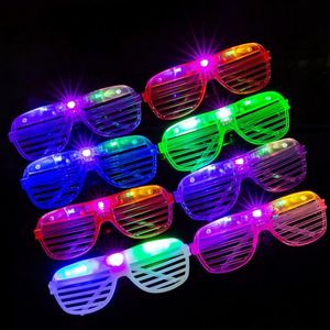 Grensoverschrijdende nieuwe stijl Venetiaanse jaloezieën-vormige gloeiende plastic glazen jeugdfeestbenodigdheden knipperende club-dans speelgoed bar ambiance - Product Image 2
