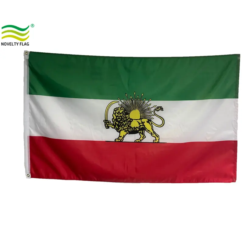 Iran Oude Perzië Vlag 5X3 Ft 100% Polyester Met Oogjes Vlag Van Staat Van Iran Unieke Print 3X5 Ft