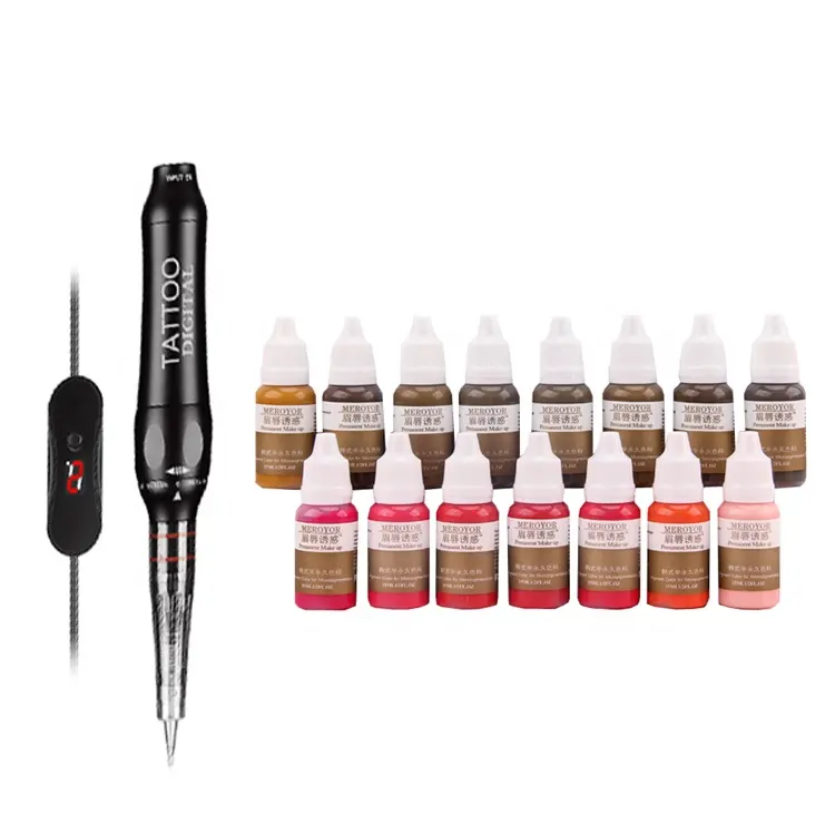 Hot Solong Tattoo Ink Schwarz Permanent Makeup Pigment Microb lading Mikro pigmentierung pigmente für Körperfarbe Tattoo Farbe