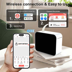 <b>Portable</b> <b>Mini</b> P15 Thermal Label <b>Printer</b> Name Tag Price Note Time Print Wireless Bluetooth Maker for iOS and Android - Product Image 5