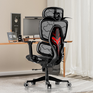 Đầy đủ lưới chơi game phong cách văn phòng màu đen giá tốt văn phòng Ergonomic Ghế - Product Image 1