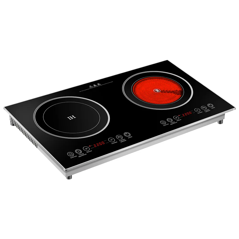 Fabricante Atacado Magnetic Burner Built-in Double Induction Cooker