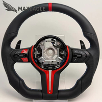 Pour BMW M Performance F30 F10 F32 F20 F15 F25 E70 E71 E72 E90 E92 M3 M5 M6 Accessoires de voiture Volant en cuir