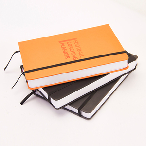 שחור a4 a5 מארגנת כדורגל נושאים פלאנר פו עור ספירלה כבול מיני סדר היום לתפירה קשה - Product Image 1