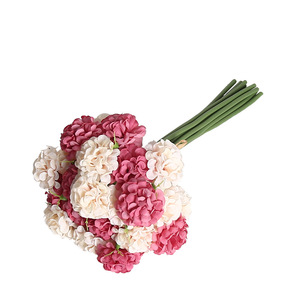 Bouquet d'hortensias artificiels Lichao en soie, fleur artificielle à tenir en main, décoration de mariage, décoration intérieure, accessoire de photographie - Product Image 5
