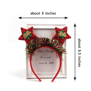 Diadema navideña con dibujos animados para niños, diadema con diseño de árbol de Navidad, estrella, alce, reno, accesorio para el cabello para fiestas navideñas, disfraz, para niñas - Product Image 3