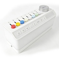 Slimme slaapassistentie-speaker met RGB LED nachtlampje, witruis wekker, USB-aangedreven voor stressverlichting