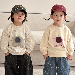 Sudadera de Algodón Personalizada para Niños, Camisetas de Manga Larga, Ropa para Niños y Niñas, Estilo Casual, Tops para Primavera y Otoño, Venta al por Mayor - Product Image 4