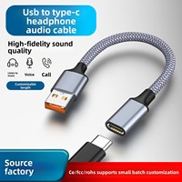 Adaptador USB Macho a Tipo-C Hembra para Computadora/Laptop, Modelo Y20 de Cobre, Cable Convertidor para Auriculares Digitales