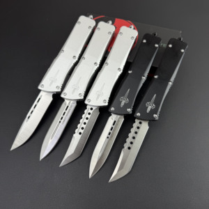 Micro Tech <span class=keywords><strong>Troodon</strong></span> I, Navaja Plegable de Bolsillo para Camping con Hoja de Acero Inoxidable y Mango de Aleación de Aluminio 6061, OEM - Product Image 1