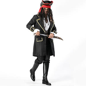 Spot Polyester Halloween <strong>Costume</strong> Cosplay JACK Captain Male <strong>Pirate</strong> <strong>Costume</strong> Male <strong>Pirate</strong> Robber Performance Stage <strong>Costume</strong> - Product Image 5