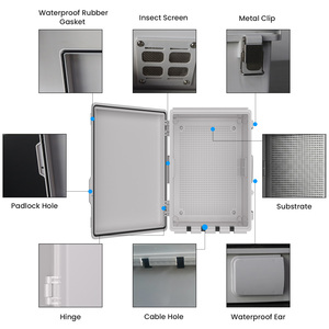 Kotak Listrik Tahan Air Namunanee 3813-H IP65 dengan Kotak Listrik ABS Kotak Sambungan Listrik Luar Ruangan Tahan Cuaca Kotak Panel Listrik - Product Image 4
