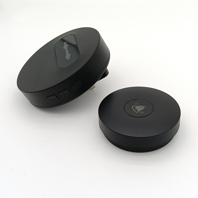 Wireless Doorbell Press Powered No Battery Door Bell IP68 Waterproof DoorBell 180M Range UK US EU Plug Wireless Door Bell