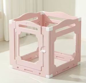 Gabbia per Gatti da Interno/Esterno, Recinto Trasparente Mobile con Chiusura a Bottone, Box per Animali Domestici Sicuro e Isolante - Product Image 3