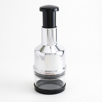 Nouveauté : Presse-ail manuel portable en acier inoxydable facile à nettoyer, coupe-légumes pour la préparation quotidienne des aliments en cuisine