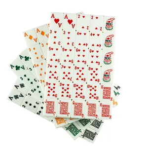 Fabrika kaynağı özel stok 36mm yeşil fildişi renk oyun fayans kartları küp poker seyahat rummy mahjong seti