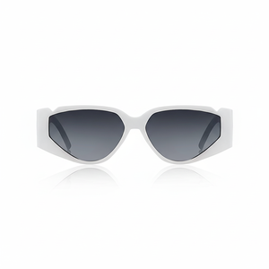 Lunettes de soleil légères UV400 pour femmes, blanches, 1051 - Product Image 1